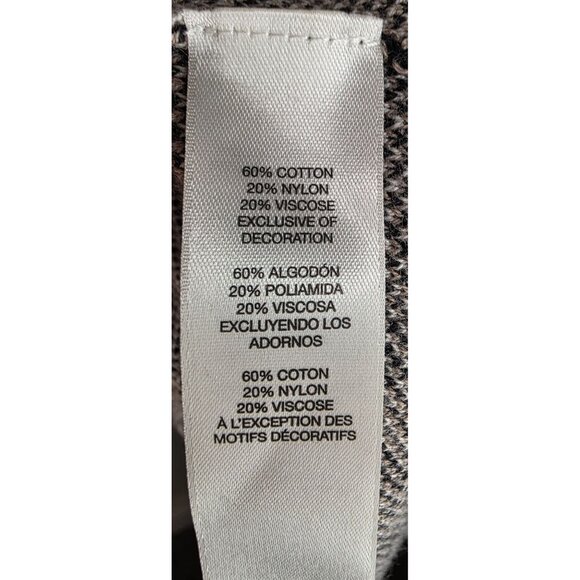 Chicos Zebra Print Open Front Cardigan Vest Size 3 XL Faux Leather Trim - Picture 4 of 16